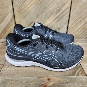 Asics Gel-Cumulus 24 Womens Athletic Running Shoes Size 12 Black White 1012B206